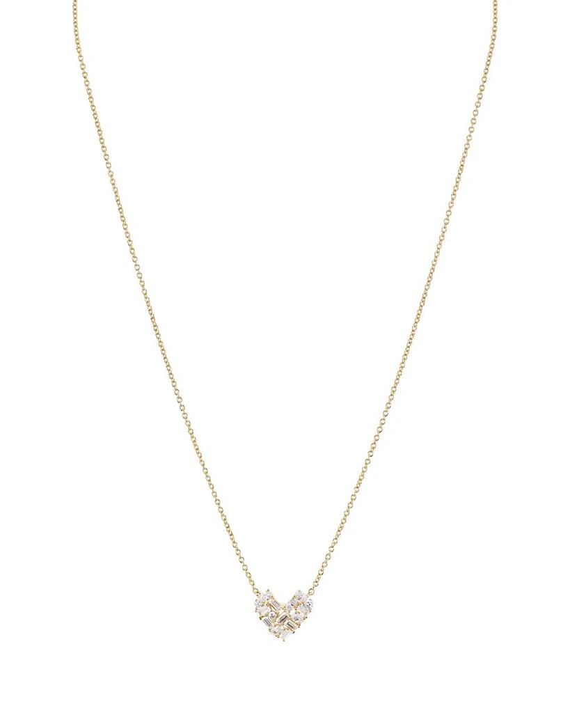 Nadri Valentine
s Day Cluster Heart Necklace, 16" 3