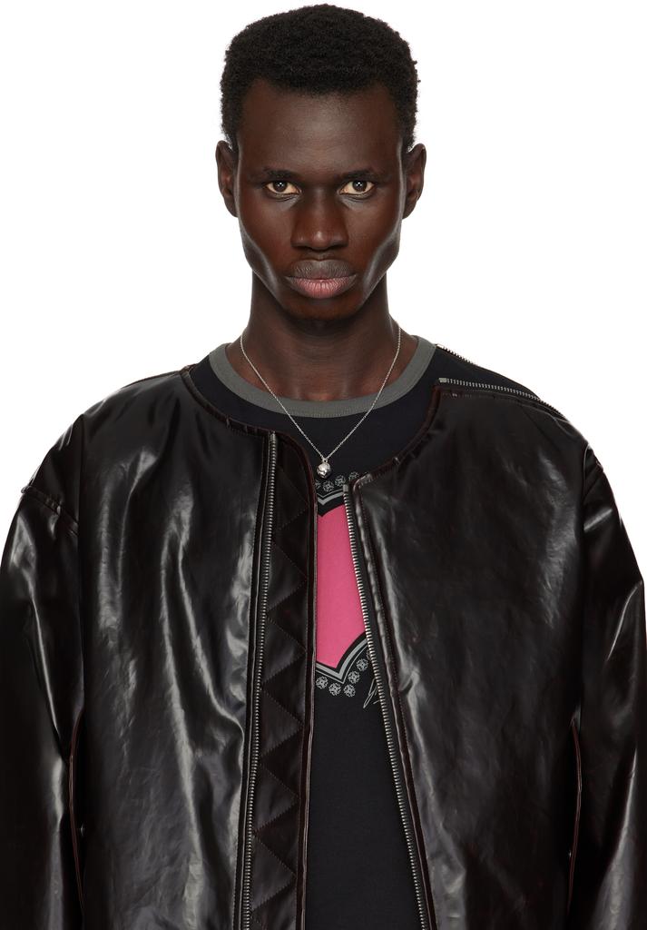 Alan Crocetti SSENSE Exclusive Silver Pearl In Heat Necklace