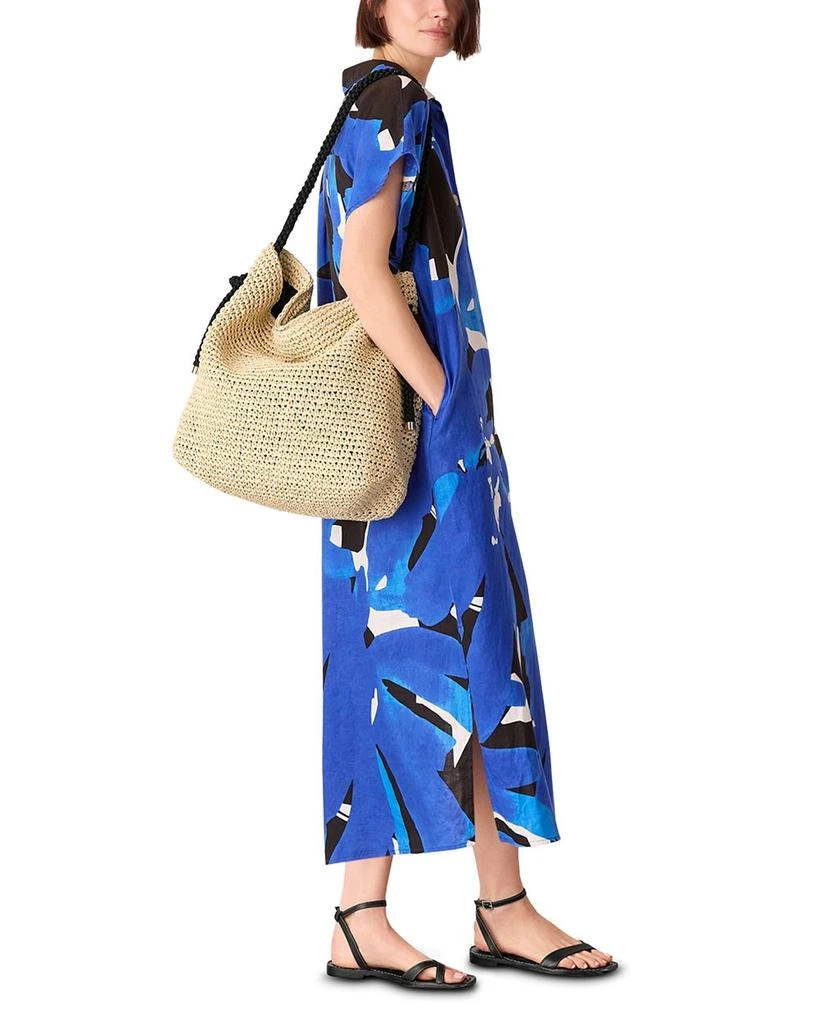 Whistles Abstract Blooms Linen Dress 3