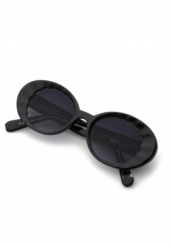 Krewe Alixe Sunglasses In Black + Black And Crystal 2