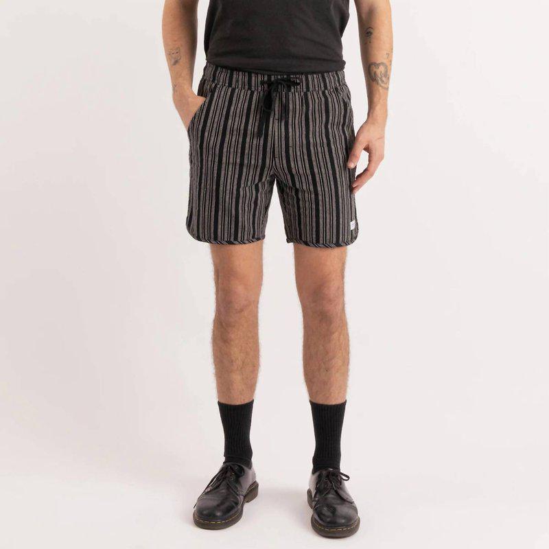 Banks Journal Pathway Stripe Elastic Walkshort In Black