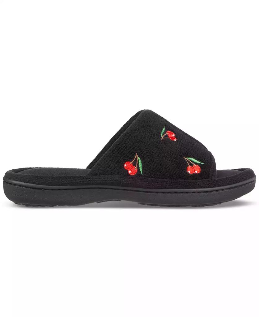 Isotoner Signature Women's Embroidered Fruit Slide Slippers