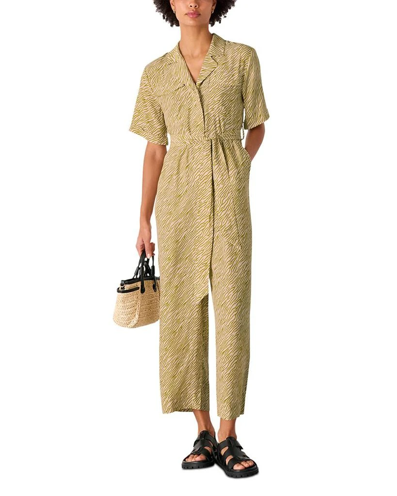 Whistles Petites Kelly Tiger Flame Jumpsuit 1