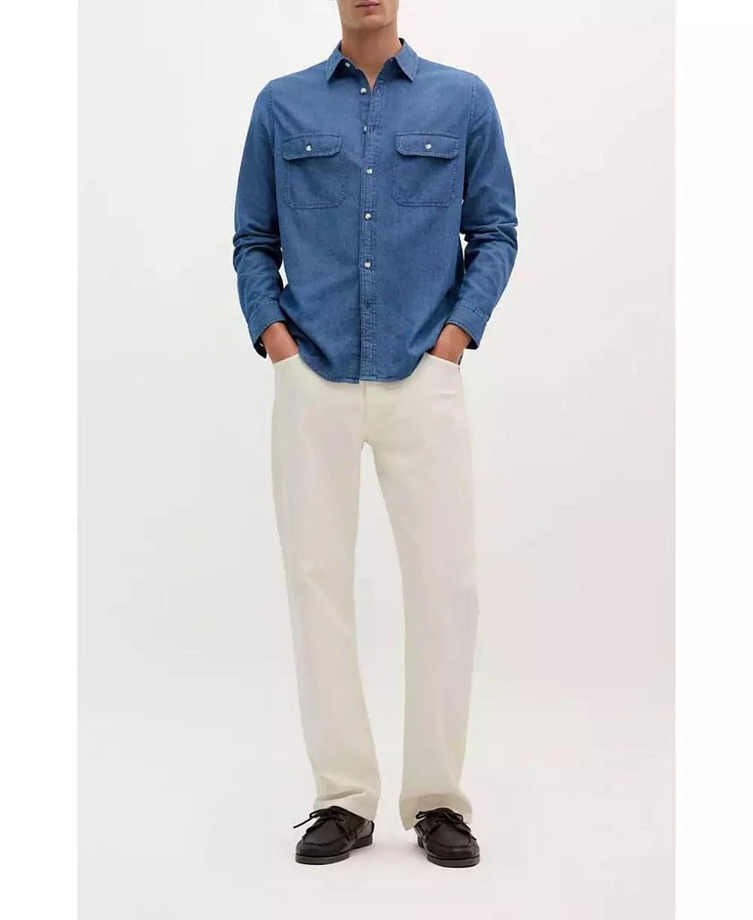 Scalpers Men
s Coastal Denim Pockets Shirt 2