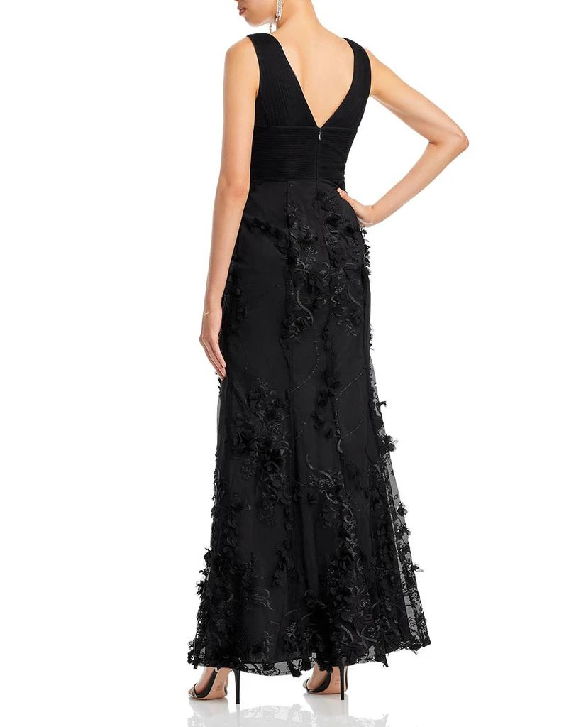 Aidan Mattox Floral Appliqué Mermaid Gown - Exclusive 3