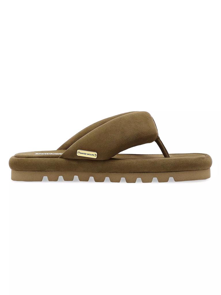 Naked Wolfe Hilary Suede Flip Flops
