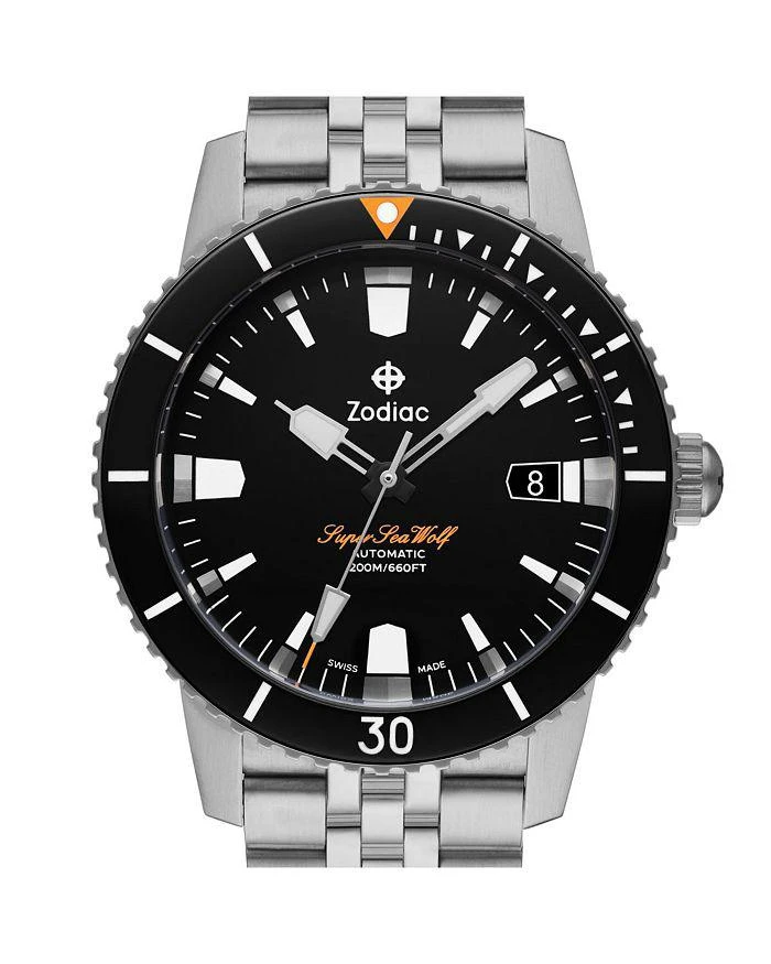 ZODIAC Compression Diver Automatic Stainless Steel Watch, 40mm 2