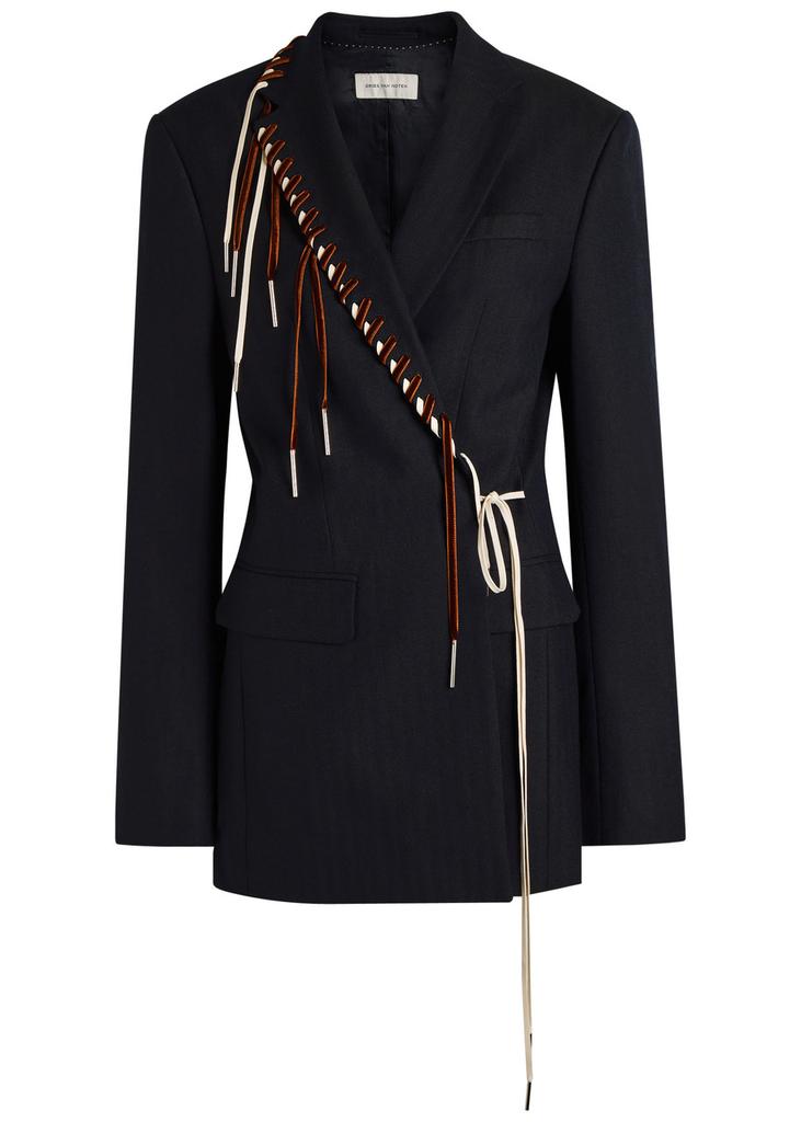 ジャケット・アウター DRIES VAN NOTEN Cotton Tailored Jacket Dries Van Noten Grey Cotton Work Jacket | Liberty