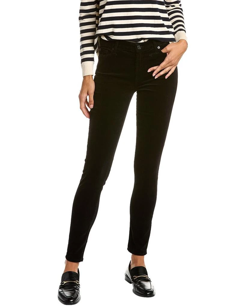 7 For All Mankind High-Waist Black Super Skinny Jean 1