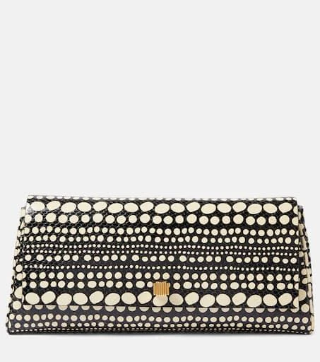 Khaite Audrey snake-effect leather clutch 1
