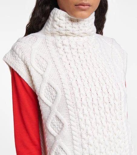 Ralph Lauren Cable-knit wool and cashmere sweater vest 4