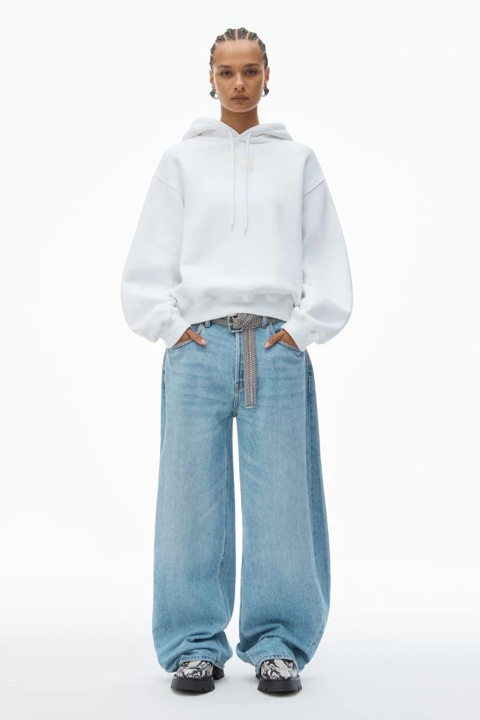 Alexander Wang PUFF LOGO HOODIE IN STRUCTURED TERRY 5