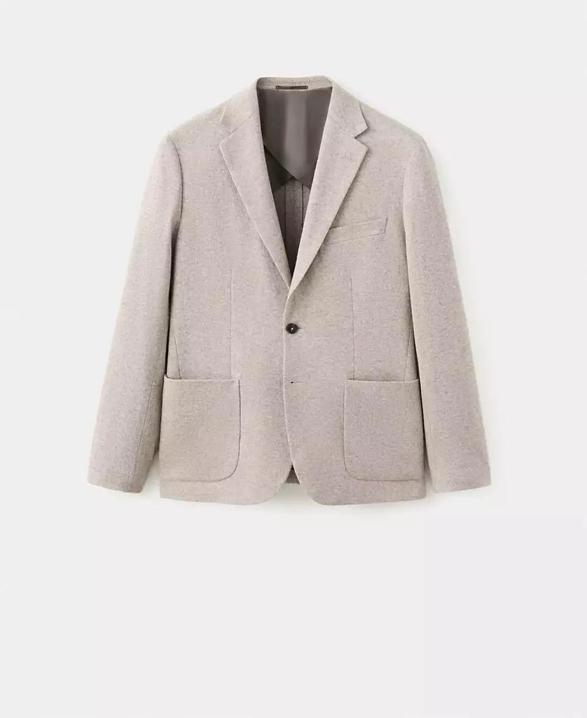 Mango Men
s Slim Fit Flecked Wool Blazer 8