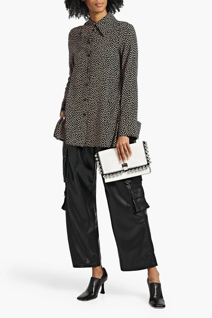Proenza Schouler Oversized polka-dot crepe shirt 2