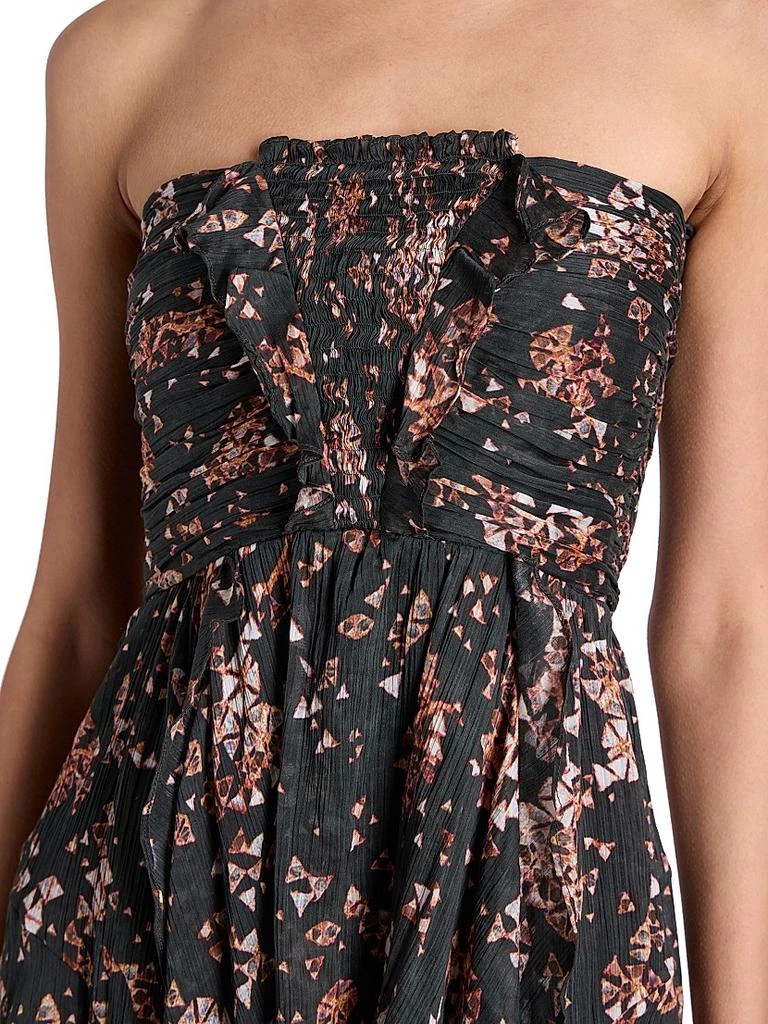 Isabel Marant Amanda Geometric Strapless Minidress 5