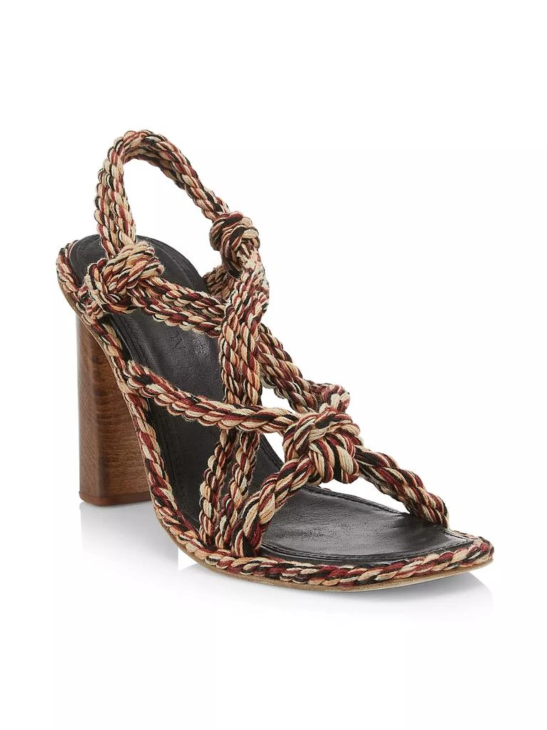 Ulla Johnson Uma Twisted-Rope High-Heel Slingback Sandals 2