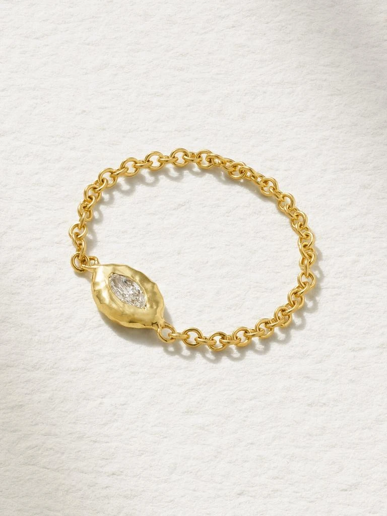 Octavia Elizabeth 【net Sustain】nesting Gem 18k 黄金钻石戒指 1