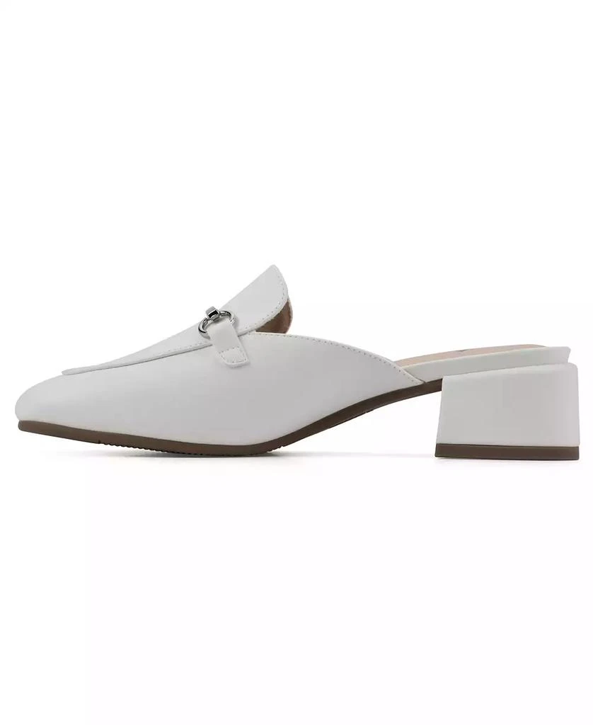 White Mountain Quin Low Block Heeled Mule 6