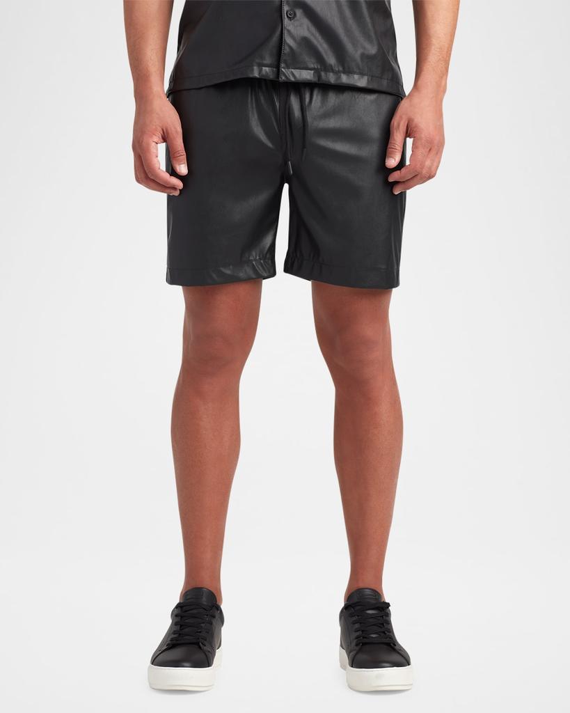 MONFRÈRE Men's Bond Faux Leather Shorts