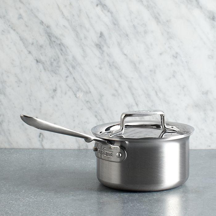 All-Clad All Clad d5 Stainless Brushed 1.5 Quart Sauce Pan with Lid