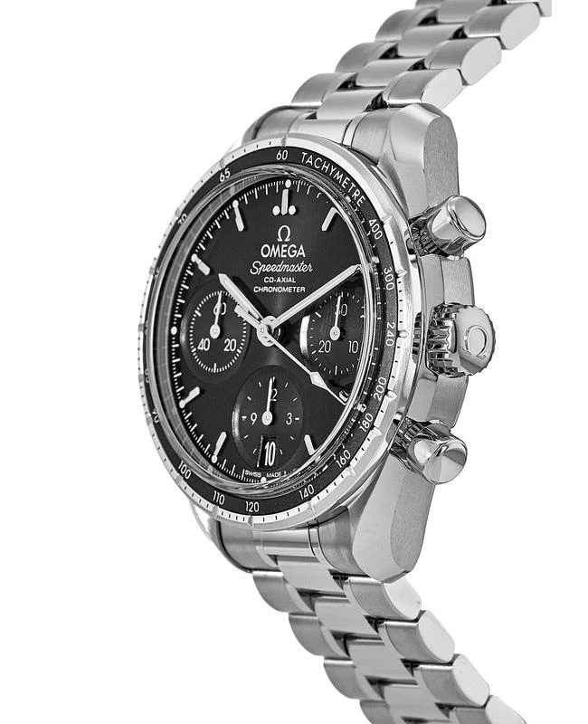 Omega Omega Speedmaster Co-Axial Chronograph 38mm Automatic Black Dial Steel Unisex Watch 324.30.38.50.01.001 3