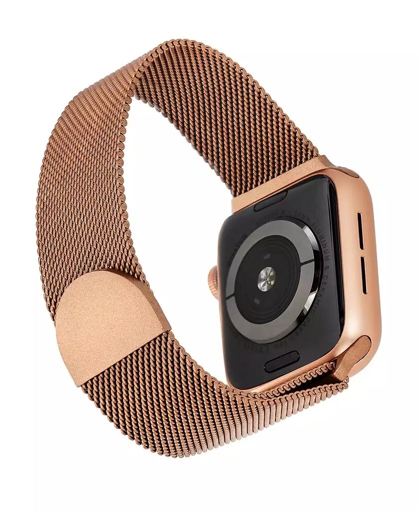 WITHit Rose Gold-Tone Stainless Steel Mesh Band designed for Apple Watch® 42mm (Series 10) & 38/40/41mm 3