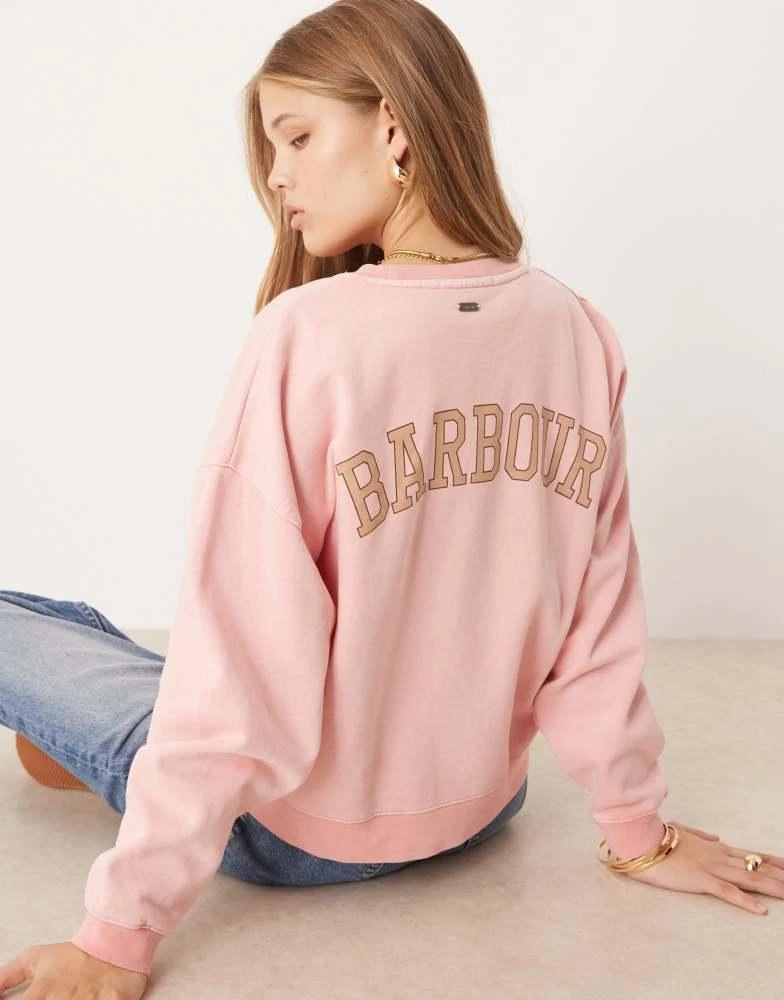 Barbour Barbour Elisha sweatshirt in pink blush