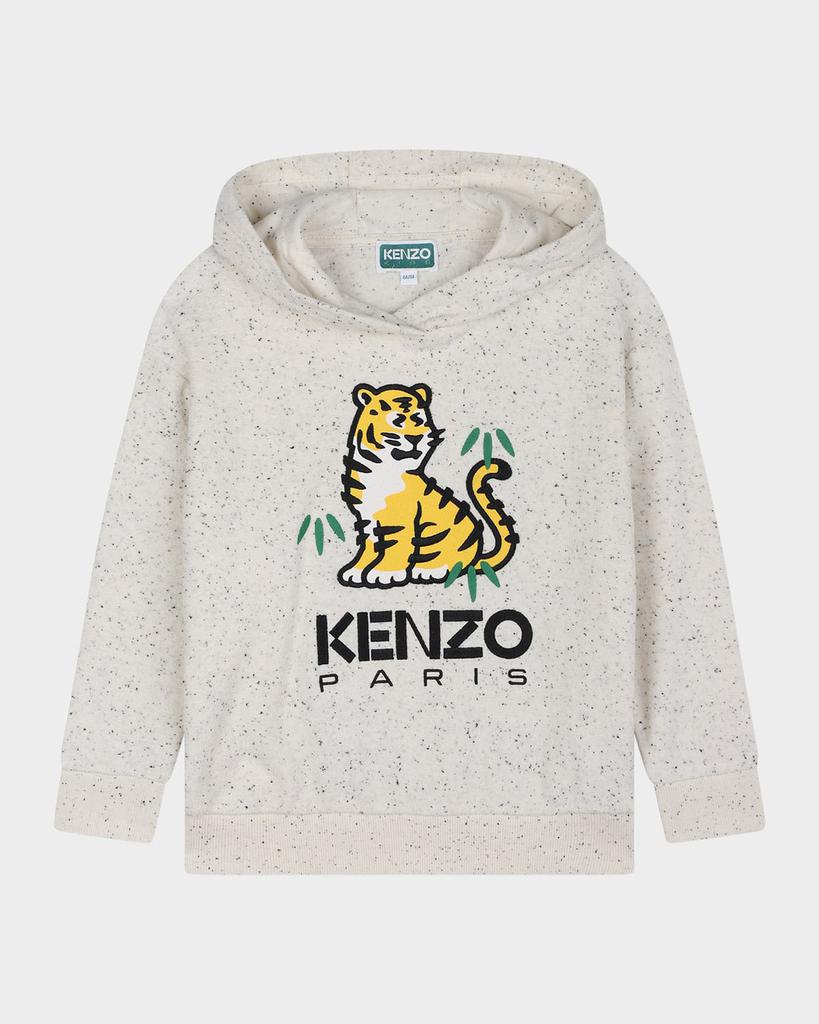 Kenzo Kid's Embroidered Hooded Sweatshirt, Size 14