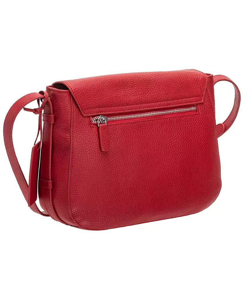 Mancini Leather Goods Women's Pebbled Amy Crossbody Handbag