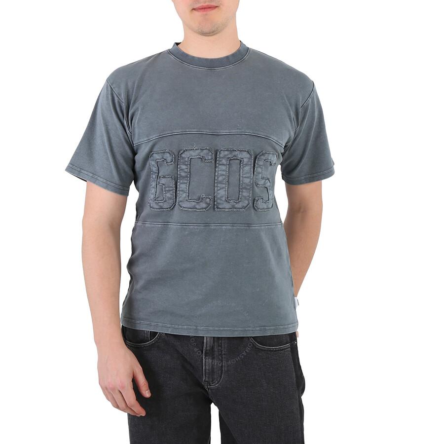 GCDS Men's Overdyed GCDS Logo Band Cotton T-Shirt