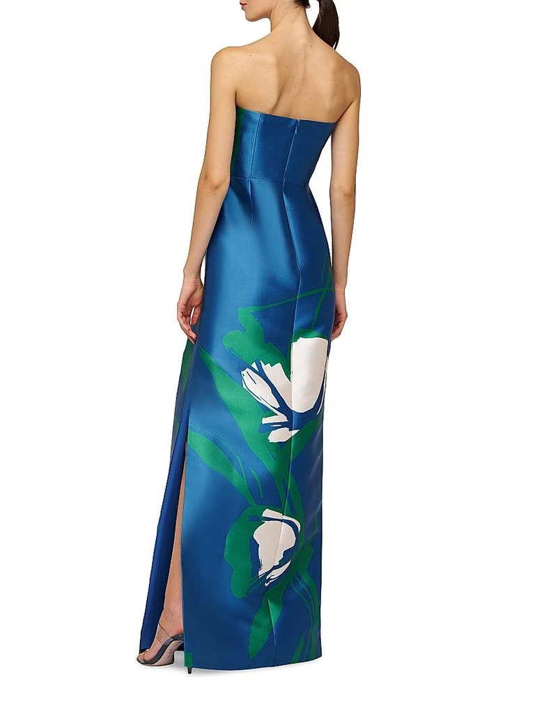 Kay Unger Marisol Strapless Mikado Column Gown 4