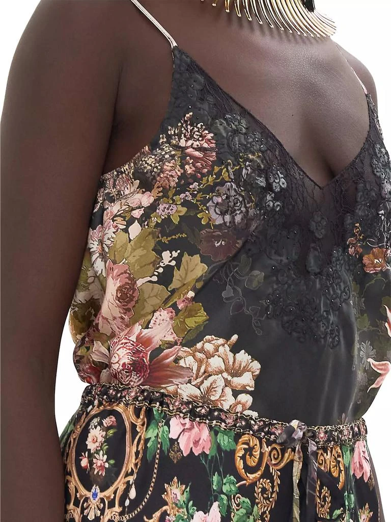 Camilla Floral Silk-lace Camisole Top 8