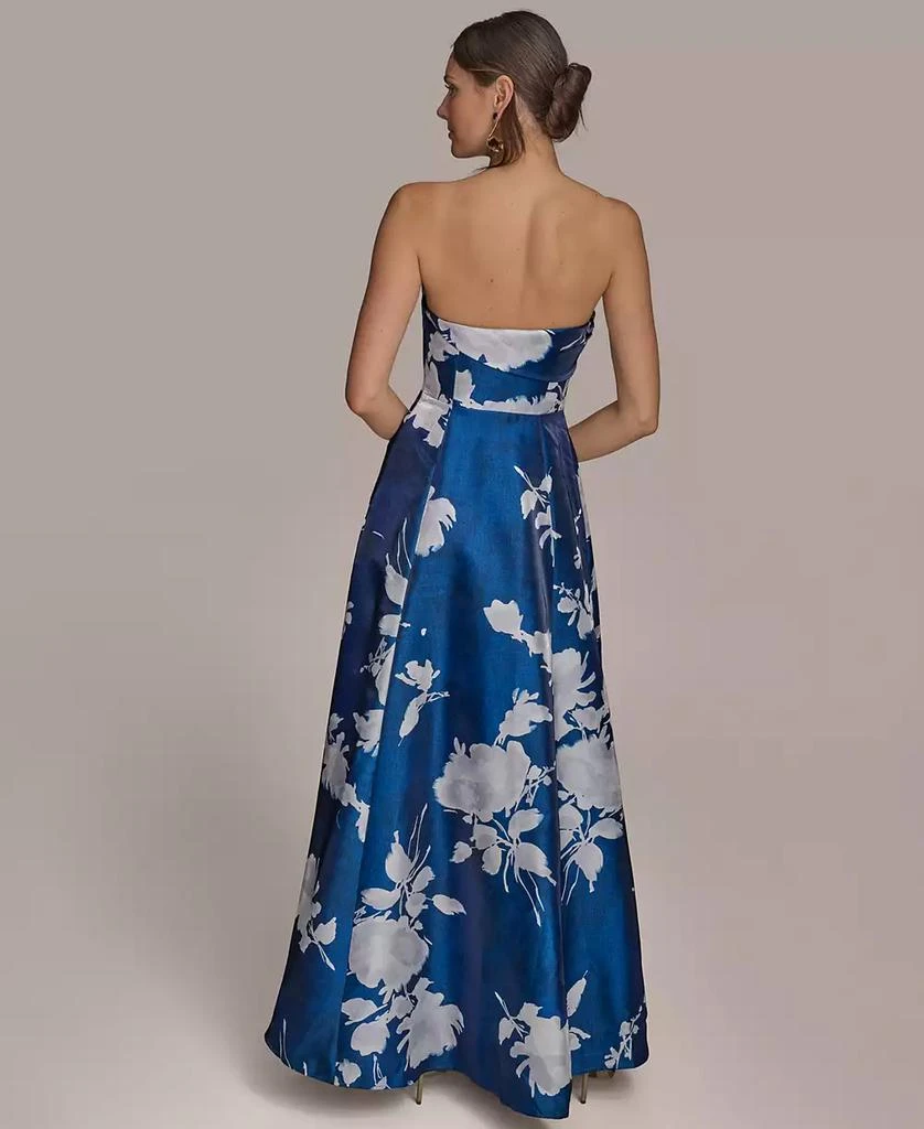 Donna Karan Women
s Strapless Floral-Print Gown 3