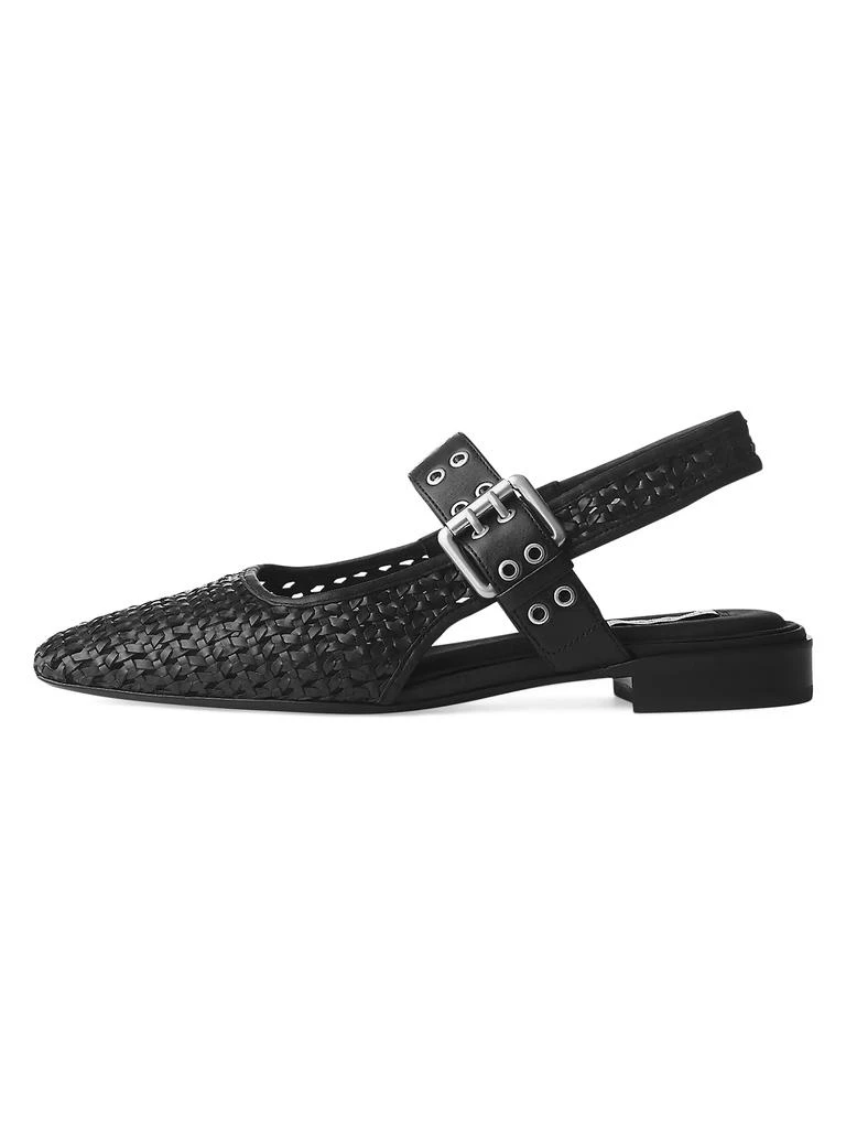 Rag & Bone Astra Cotton Woven Slingback Flats 1