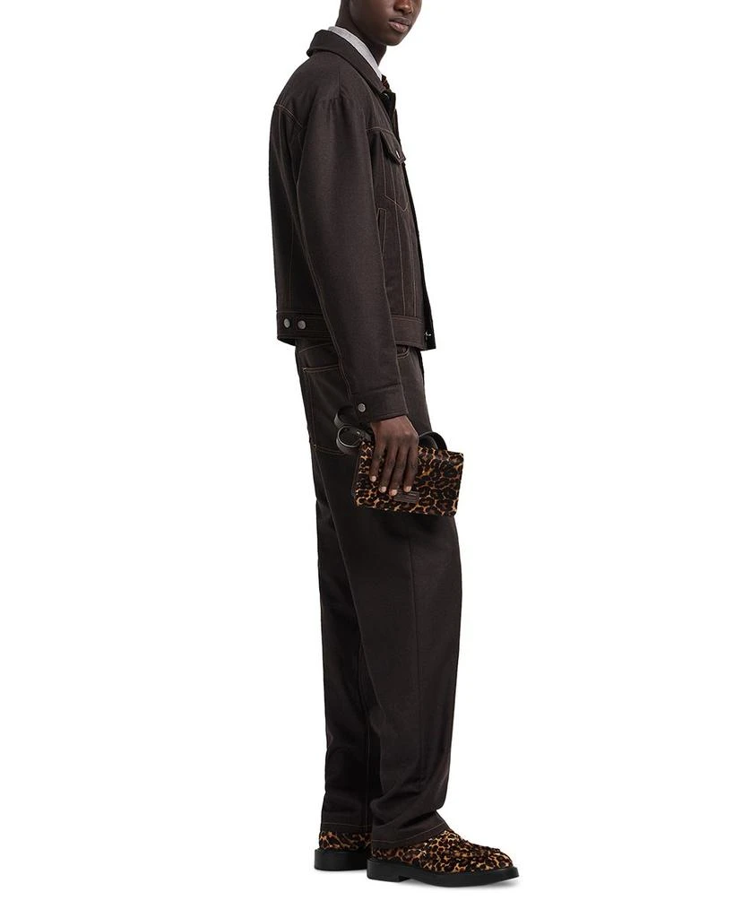 Emporio Armani Denim Effect Wool Pants 3