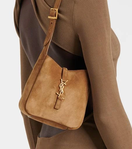 Yves Saint Laurent Le 5 à 7 Supple Baby suede shoulder bag 2