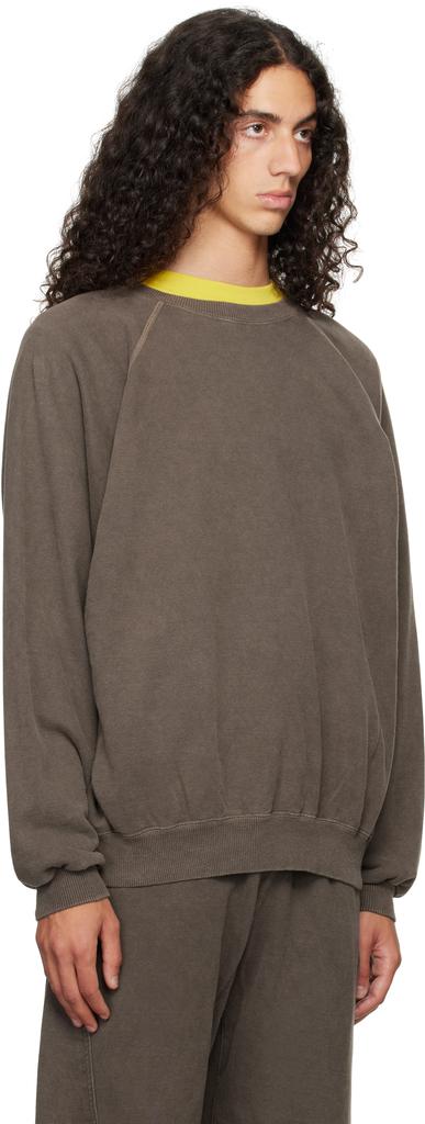 Omar Afridi Brown Shabby Sweatshirt