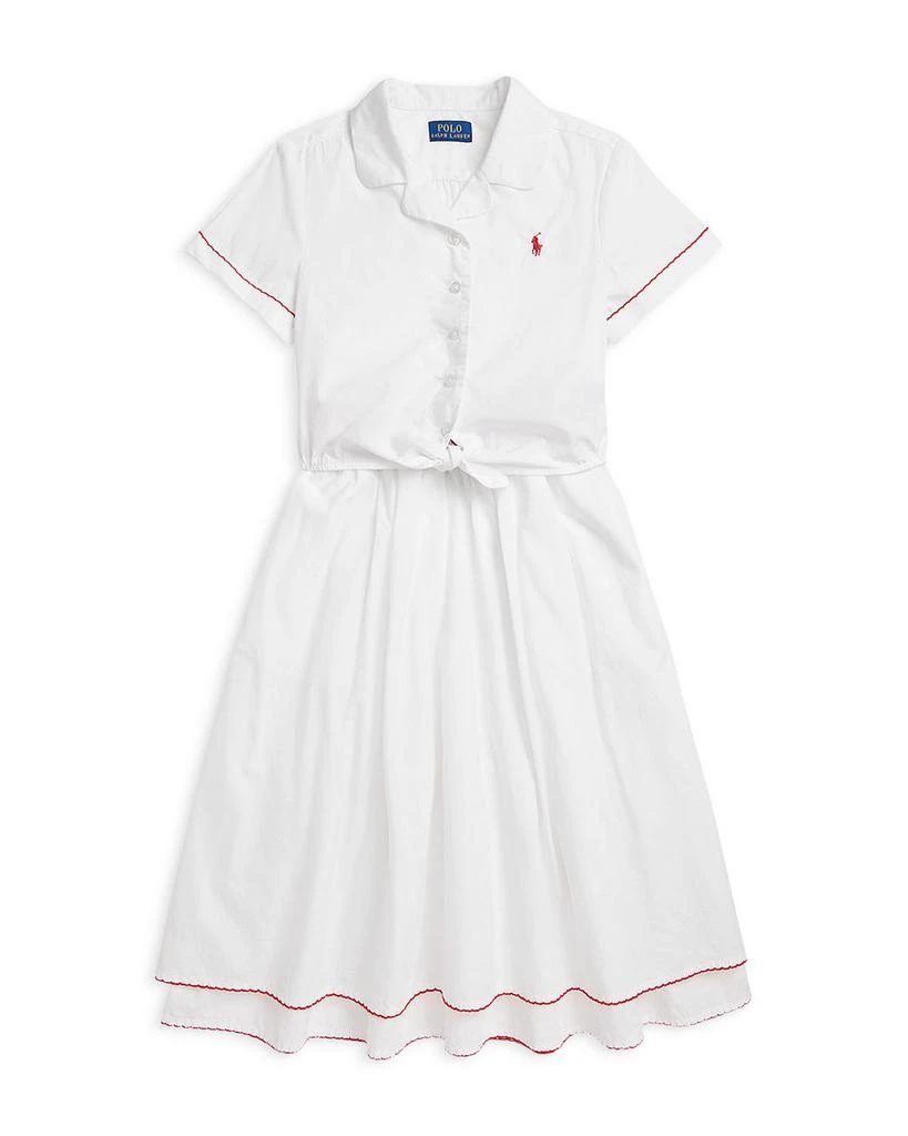 Ralph Lauren Girls' Cotton Poplin Boxy Top & Skirt Set - Little Kid, Big Kid 1