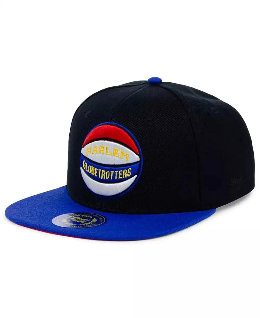 Rings & Crwns Men's Black Harlem Globetrotters Snapback Adjustable Hat 1