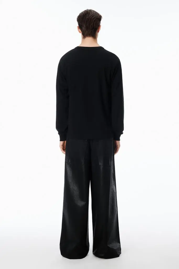 Alexander Wang UNISEX LONG SLEEVE TEE IN HIGH TWIST JERSEY 4