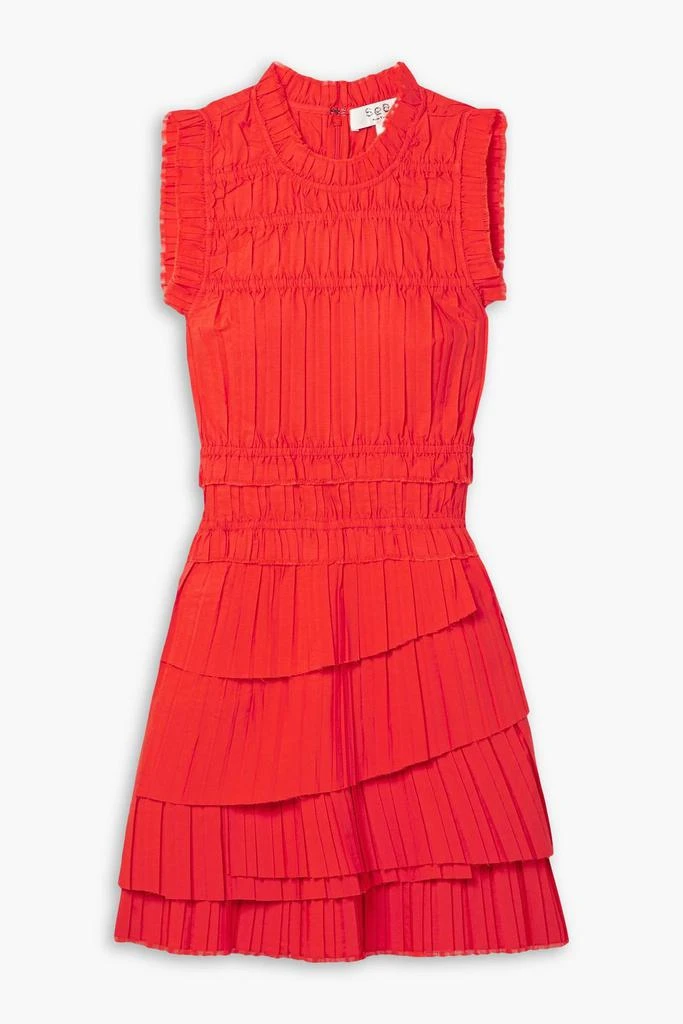Sea Greir tiered pleated crepe mini dress 1
