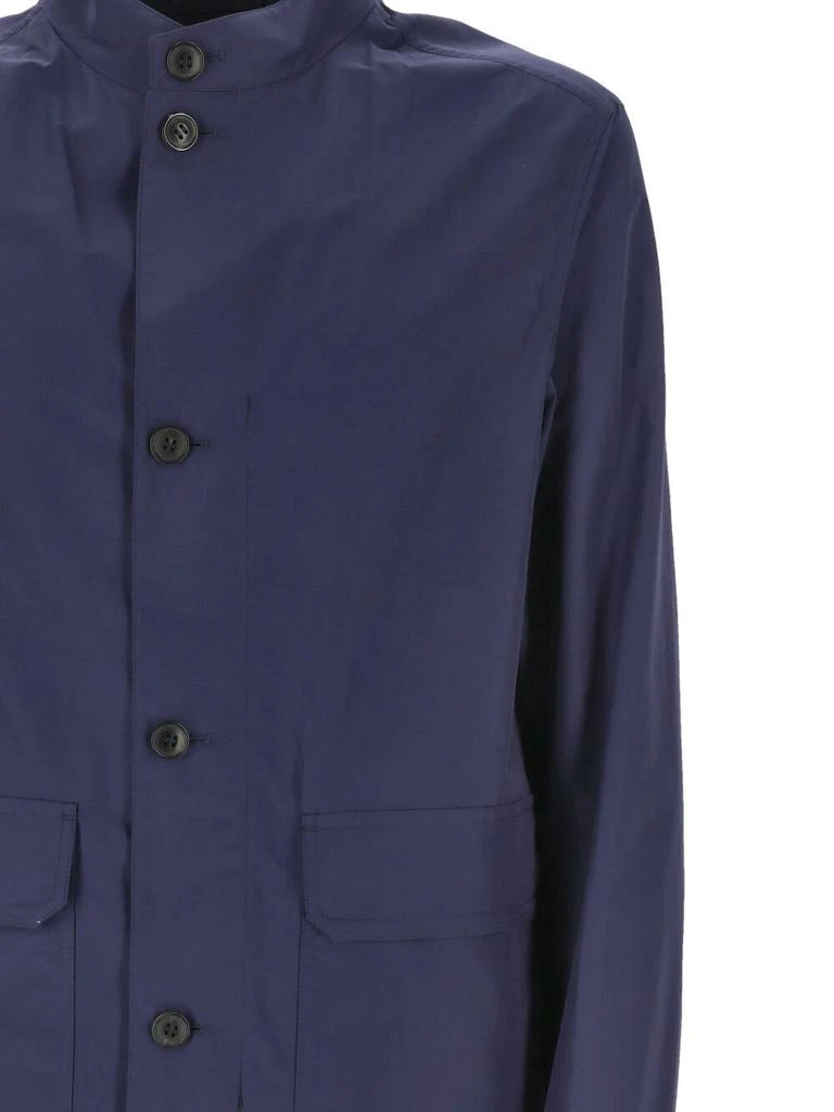Zegna Zegna Long-Sleeved Mock Neck Jacket 3