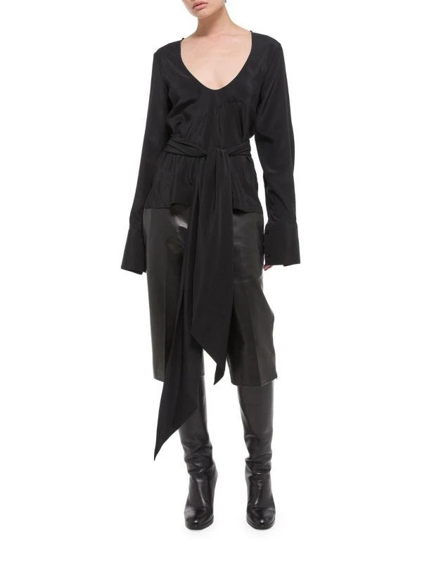 Helmut Lang Silk Scarf Top 3