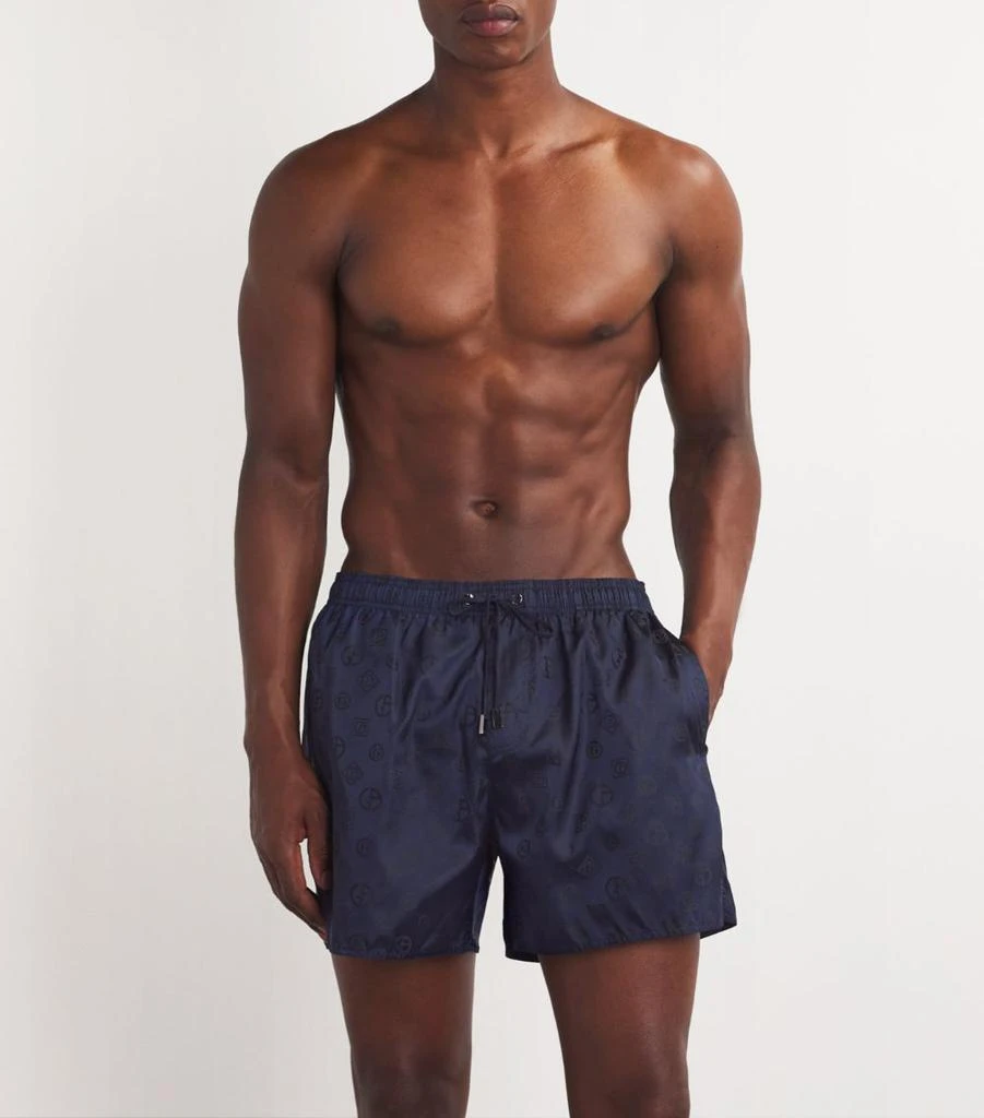 Giorgio Armani Jacquard Print Swim Shorts 2