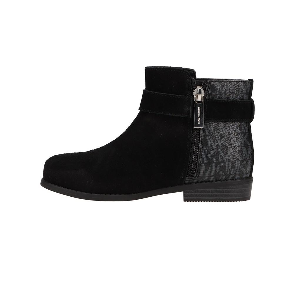 Michael Kors Little Girls Emma Heart Logo Print Detail Booties