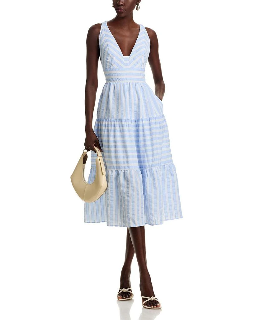 AQUA Textured Midi Dress - Exclusive 1