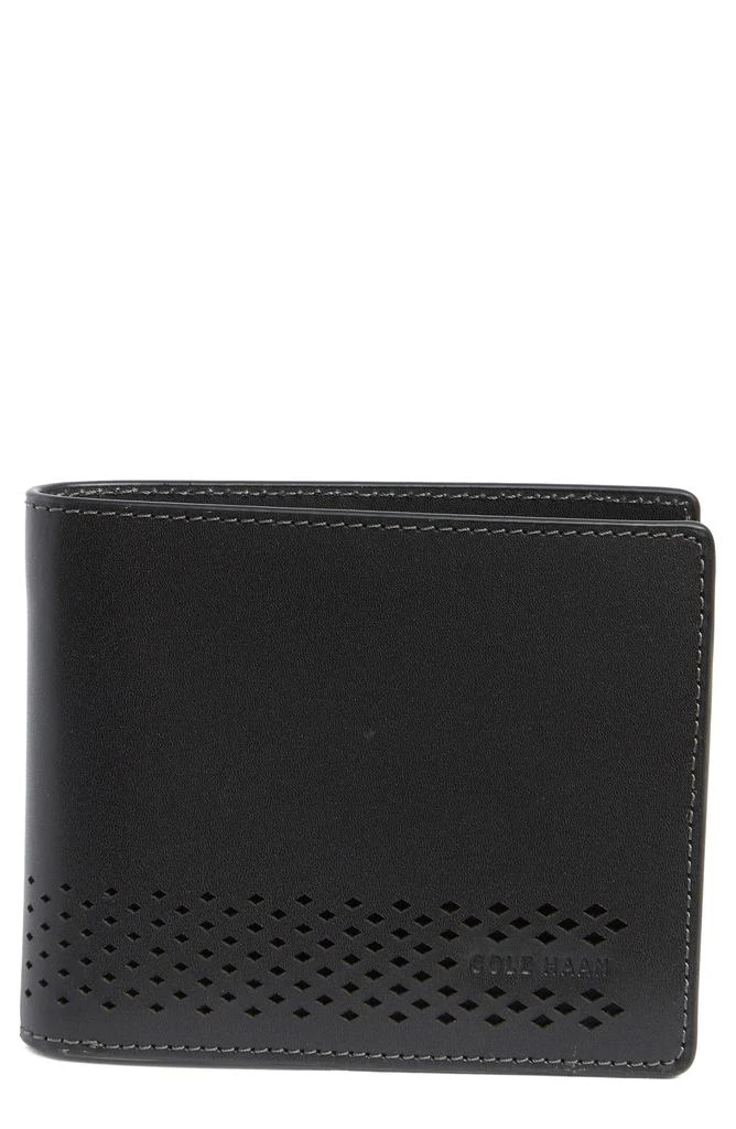 Cole Haan Lasercut Logo Leather Bifold Wallet<br> 1