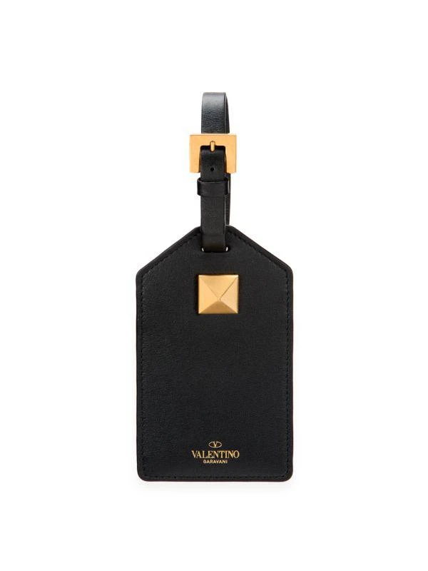 Valentino Rockstud Leather ID Tag 1