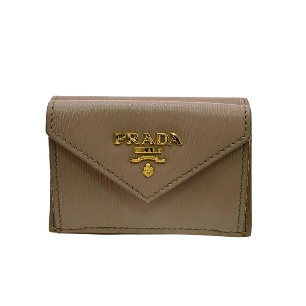 Prada Leather Wallet (Tri-Fold) (Pre-Owned)