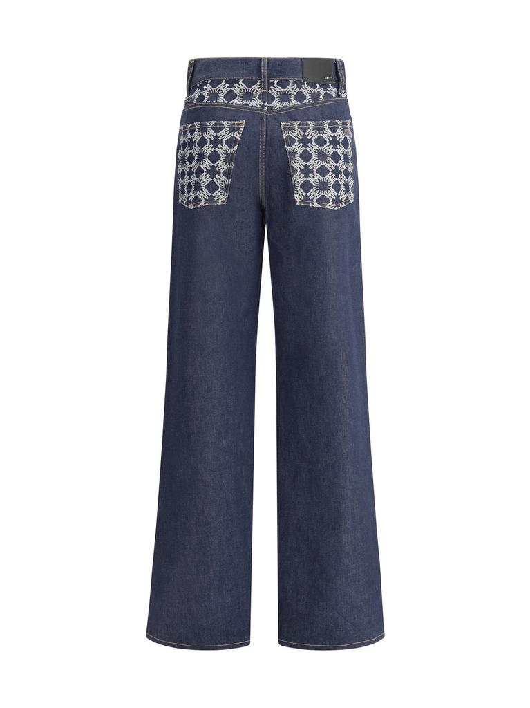Amiri Monogram Printed Baggy Jeans – On Sale Now with Up to 57